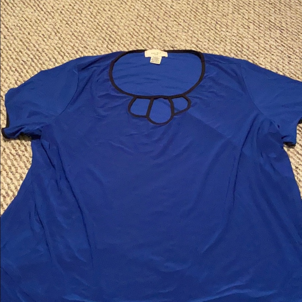 Royal blue blouse